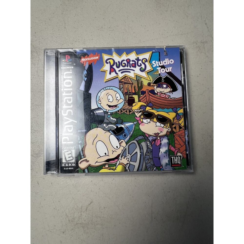 Rugrats Studio Tour PlayStation PS1 Video Game Multiplayer THQ